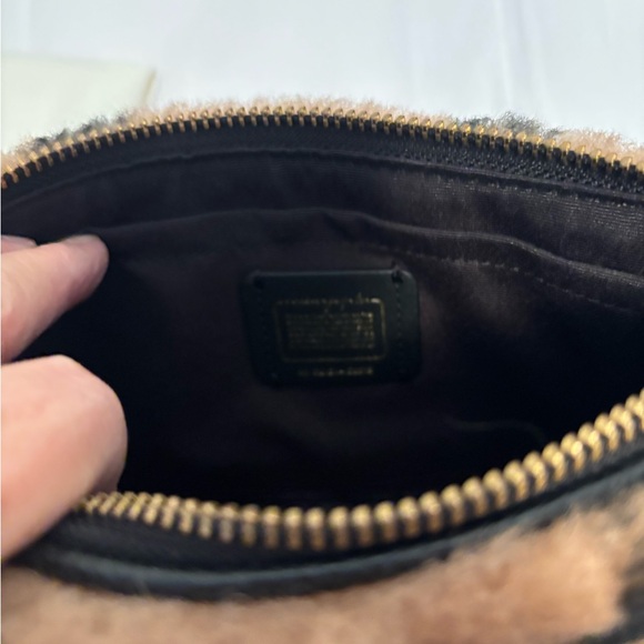 Coach J Lo Nolita 19 Tan and Black Shearling  Bag New never carried
